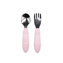 Load image into Gallery viewer, Bumkins Spoon and Fork - Pink
