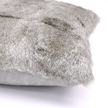 Load image into Gallery viewer, Can be ordered in: ARCTIC RABBIT CUSHION FULL SKIN GREY 50cm x 50cm