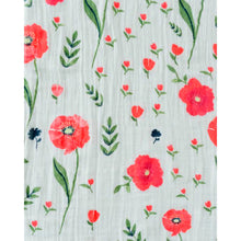 Load image into Gallery viewer, Single Cotton Muslin Swaddle - Summer Poppy