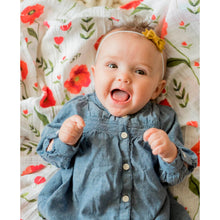 Load image into Gallery viewer, Single Cotton Muslin Swaddle - Summer Poppy