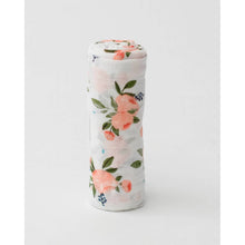 Load image into Gallery viewer, Single Cotton Muslin Swaddle - Watercolour Roses