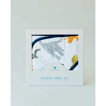 Load image into Gallery viewer, Hooded Towel + Wash Cloth - Dino Friends