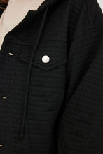 Load image into Gallery viewer, Varsity Hoodie- Black Quilt