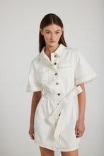 Load image into Gallery viewer, Defender Short Sleeve Dress- WHITE