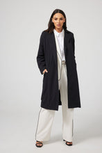 Load image into Gallery viewer, Weekender Trench Coat- Black Ecru