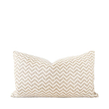 Load image into Gallery viewer, GILDA RECTANGLE CUSHION AND FEATHER INNER- CREAM NATURAL