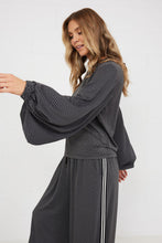 Load image into Gallery viewer, Eleanor Top- Black Honeycomb