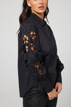 Load image into Gallery viewer, Victoria Shirt- Black Embroidery