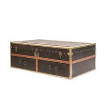 Load image into Gallery viewer, Can be ordered in: VOYAGER TRUNK COFFEE TABLE - AGED BROWN
