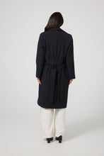 Load image into Gallery viewer, Weekender Trench Coat- Black Ecru