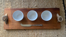 Load image into Gallery viewer, SERVING BOARD- Native Kauri Timber and NZ Deer Antler