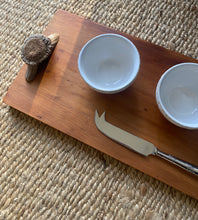 Load image into Gallery viewer, SERVING BOARD- Native Kauri Timber and NZ Deer Antler
