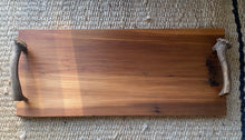 Load image into Gallery viewer, SERVING BOARD- Native Kauri Timber and NZ Deer Antler