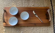Load image into Gallery viewer, SERVING BOARD- Native Kauri Timber and NZ Deer Antler