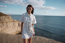 Load image into Gallery viewer, Defender Short Sleeve Dress- WHITE
