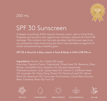 Load image into Gallery viewer, SPF 30 Sunscreen Nourish | 200 mL