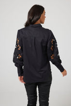 Load image into Gallery viewer, Victoria Shirt- Black Embroidery