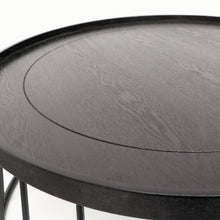 Load image into Gallery viewer, Can be ordered in: REID ROUND COFFEE TABLE - BLACK & BLACK