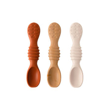 Load image into Gallery viewer, Bumkins Silicone Spoon 3pk - Rocky Road
