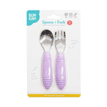 Load image into Gallery viewer, Bumkins Spoon and Fork - Lavender
