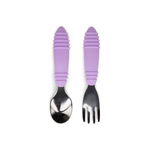 Load image into Gallery viewer, Bumkins Spoon and Fork - Lavender
