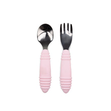 Load image into Gallery viewer, Bumkins Spoon and Fork - Pink
