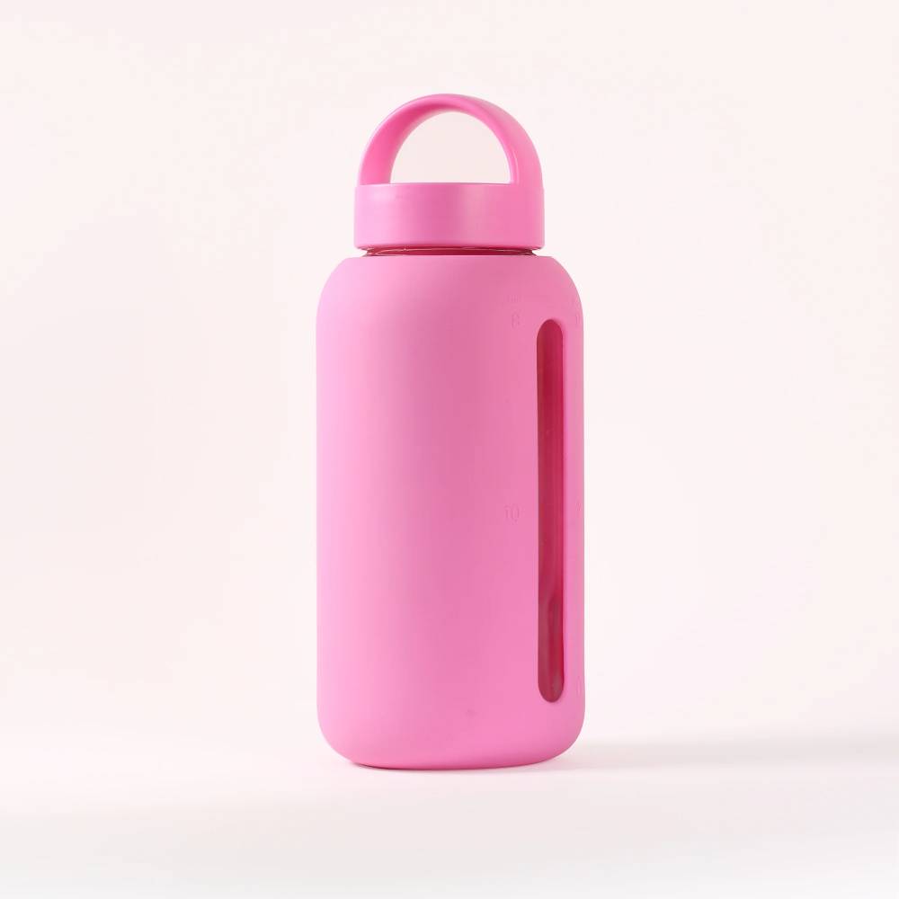 Bink Day Bottle with straw and lid - Bubblegum