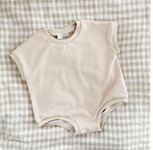 Load image into Gallery viewer, Mini Waffle Romper-OAT
