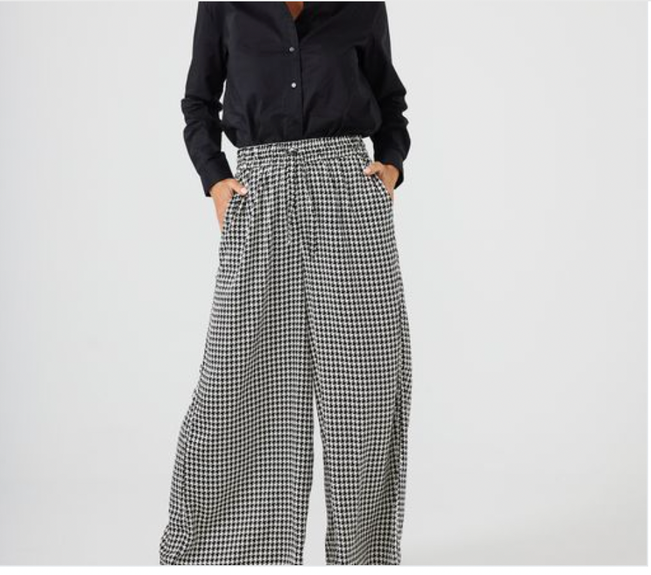 Liza Pants- Black Houndstooth