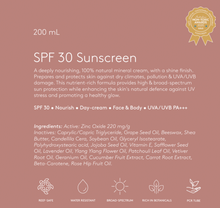 Load image into Gallery viewer, SPF 30 Sunscreen Nourish | 200 mL
