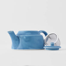 Load image into Gallery viewer, Low Style Teapot in Dry Blue
