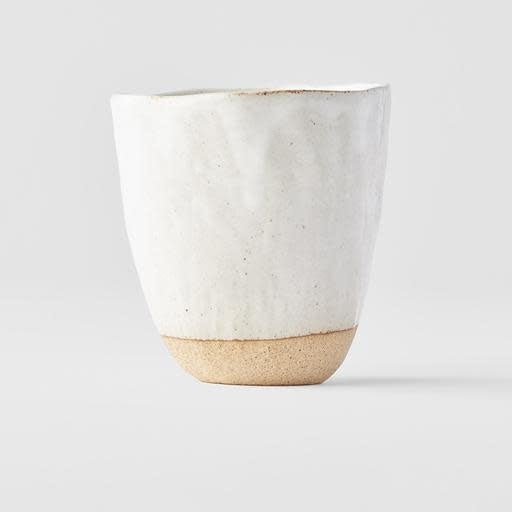 White Lopsided Mug- Large